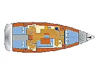 Bavaria Cruiser 46 - Layout image