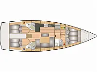 Bavaria Cruiser 46 - Layout image