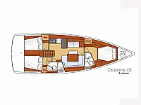 Oceanis 45 - Layout image