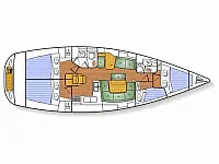 Sun Odyssey 43 - Layout image