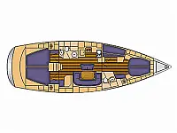 Bavaria 46 Cruiser - Layout image