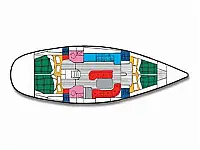 Oceanis 461 - Layout image