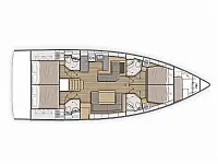 Oceanis 51.1 - Layout image