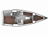 Bavaria Cruiser 34 - Layout image