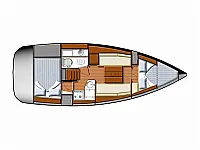 Sun Odyssey 30 i - Layout image