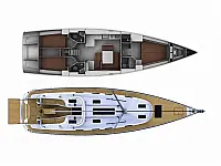 Bavaria 45 Cruiser - Layout image