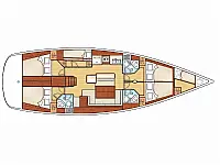 Oceanis 50 Family - Layout image