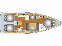 Bavaria C42 - Layout image