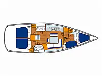 Oceanis 43 - Layout image