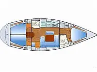 Bavaria 38 Cruiser - Layout image