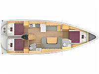 Bavaria 42 Cruiser - Layout image