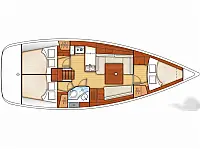 Oceanis 37 /3cab - Layout image