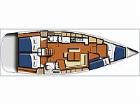 Oceanis 43 - Layout image