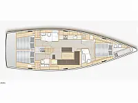 Hanse 508 - Layout image