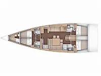 Dufour 56 Exclusive - Layout image