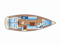 Bavaria Cruiser 37 - Layout image