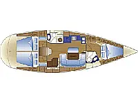 Bavaria 42 Cruiser - Layout image