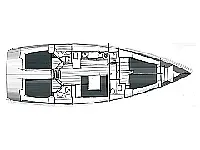 Bavaria Cruiser 45 - Layout image