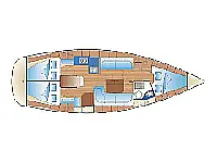 Bavaria 38 Cruiser - Layout image