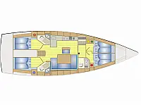 Bavaria  Cruiser 46 - Layout image