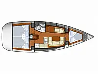 Sun Odyssey 36i - Layout image