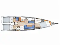 Sun Odyssey 410 /3cab - Layout image