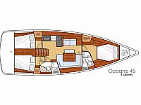 Oceanis 45 - Layout image