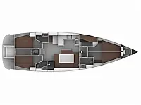 Bavaria 50 Cruiser - Layout image