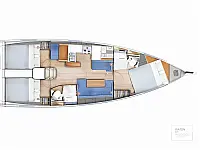 Sun Odyssey 410 - Layout image