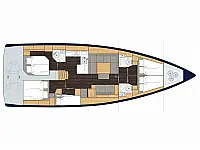 Bavaria C50 - Layout image