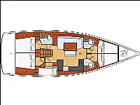 OCEANIS 48 BT - Layout image