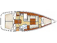 OCEANIS 34 - Layout image