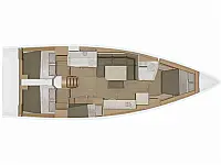 Dufour 430 /4cab - Layout image
