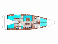 Bavaria Cruiser 50 - Layout image