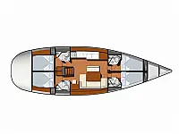 Sun Odyssey 49i - Layout image