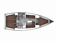 Bavaria Cruiser 37 - Layout image