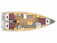 Bavaria C42 - Layout image