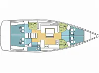 Oceanis 48 - Layout image