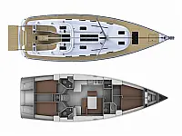 Bavaria Cruiser 45 - Layout image