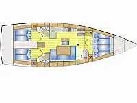 Bavaria 46 Cruiser - Layout image