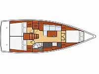 Oceanis 38.1 - Layout image