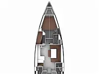 Bavaria Cruiser 51 - Layout image