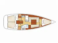 Oceanis 34 - Layout image