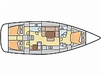 Dufour 445 Grand Large - Layout image