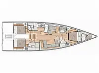 Oceanis 54 - Layout image