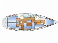 Bavaria 42 Cruiser - Layout image