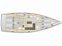 Hanse 508 - Layout image