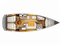 Sun Odyssey 439 - Layout image