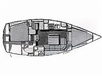 Oceanis 370 - Layout image