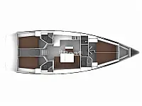 Bavaria 46 Cruiser - Layout image